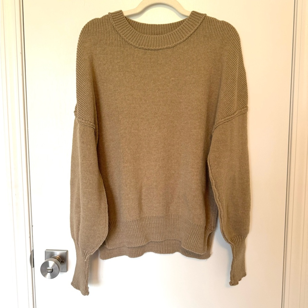 New In Cozy Camel Colored Sweater